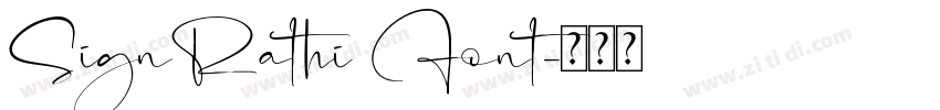 SignRathi Font字体转换